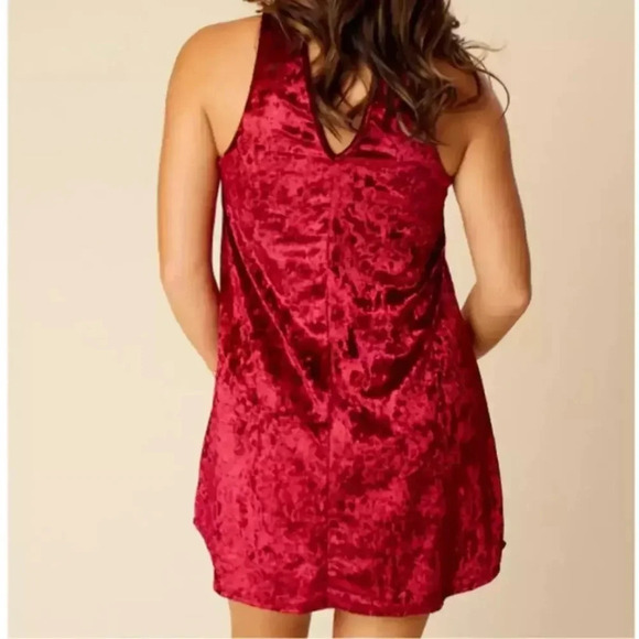 Altar’d State Burgundy Crushed Velvet Dress - Size Large - Like New Condition - Picture 7 of 11